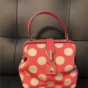 NWT Kate Spade Pink Polla Dot Remedy Bag